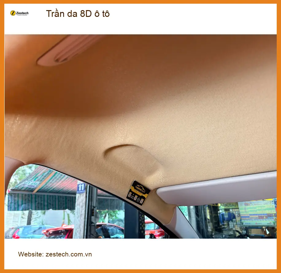 Chú Tùng bọc trần da 8D ô tô cho Honda CRV tại Quận Phú Nhuận để nội thất sang trọng hơn ảnh thực tế 2