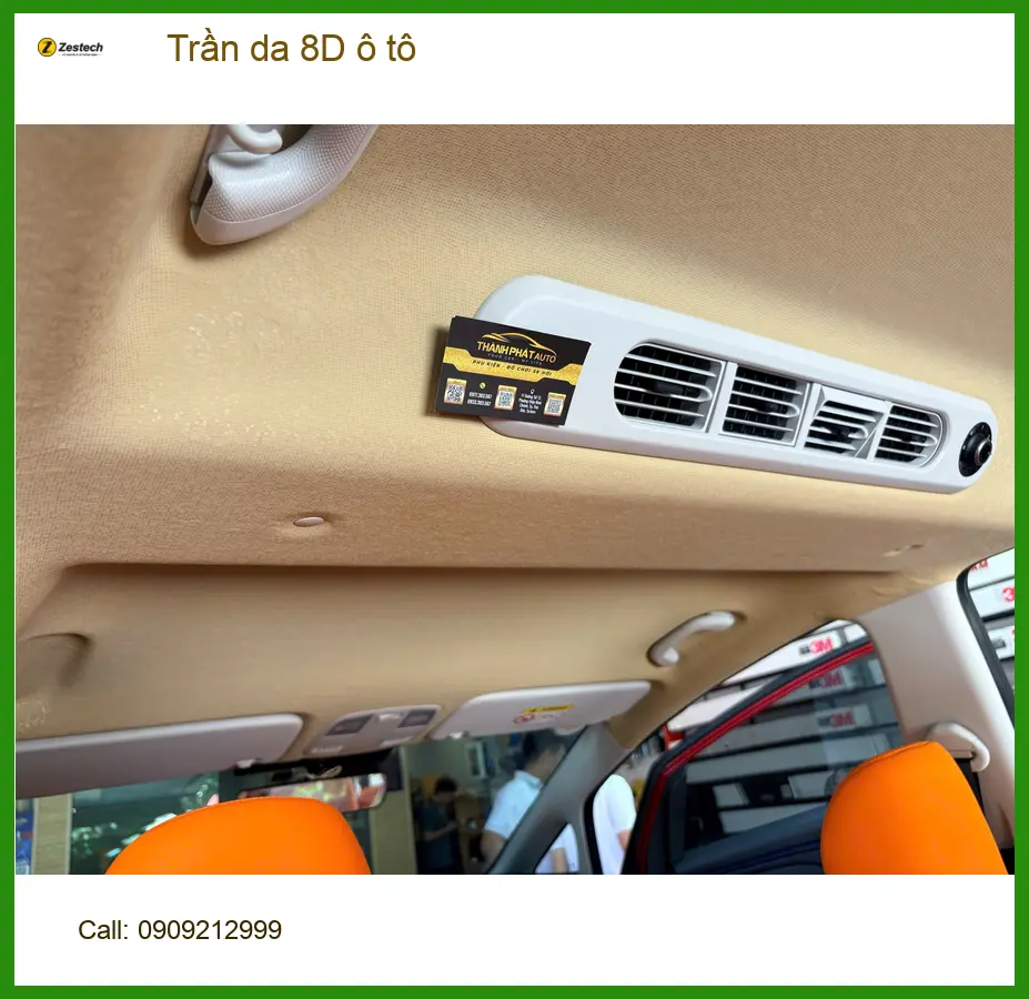 Chú Tùng bọc trần da 8D ô tô cho Honda CRV tại Quận Phú Nhuận để nội thất sang trọng hơn ảnh thực tế 3