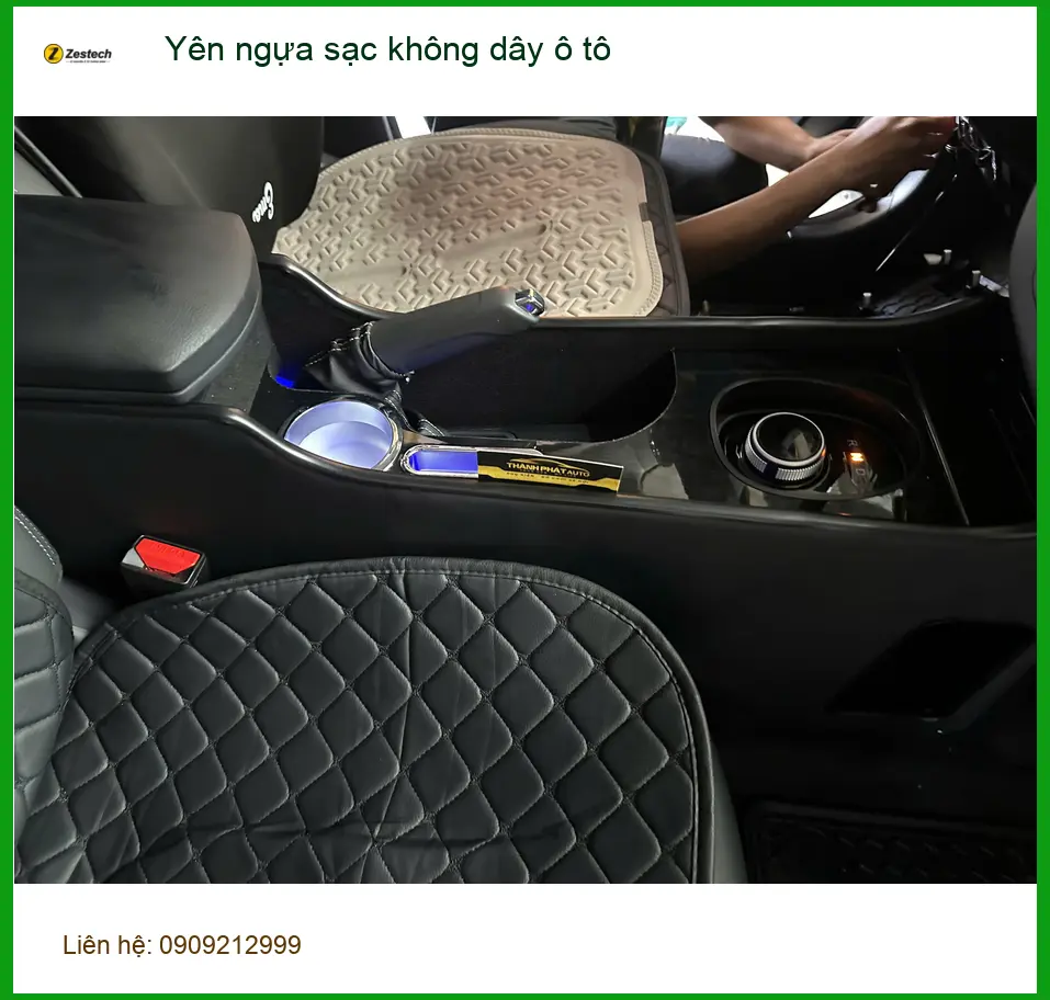 Anh Sơn nâng cấp yên ngựa sạc không dây ô tô cho Kia Carnival tại Quận 4 ảnh thực tế 2