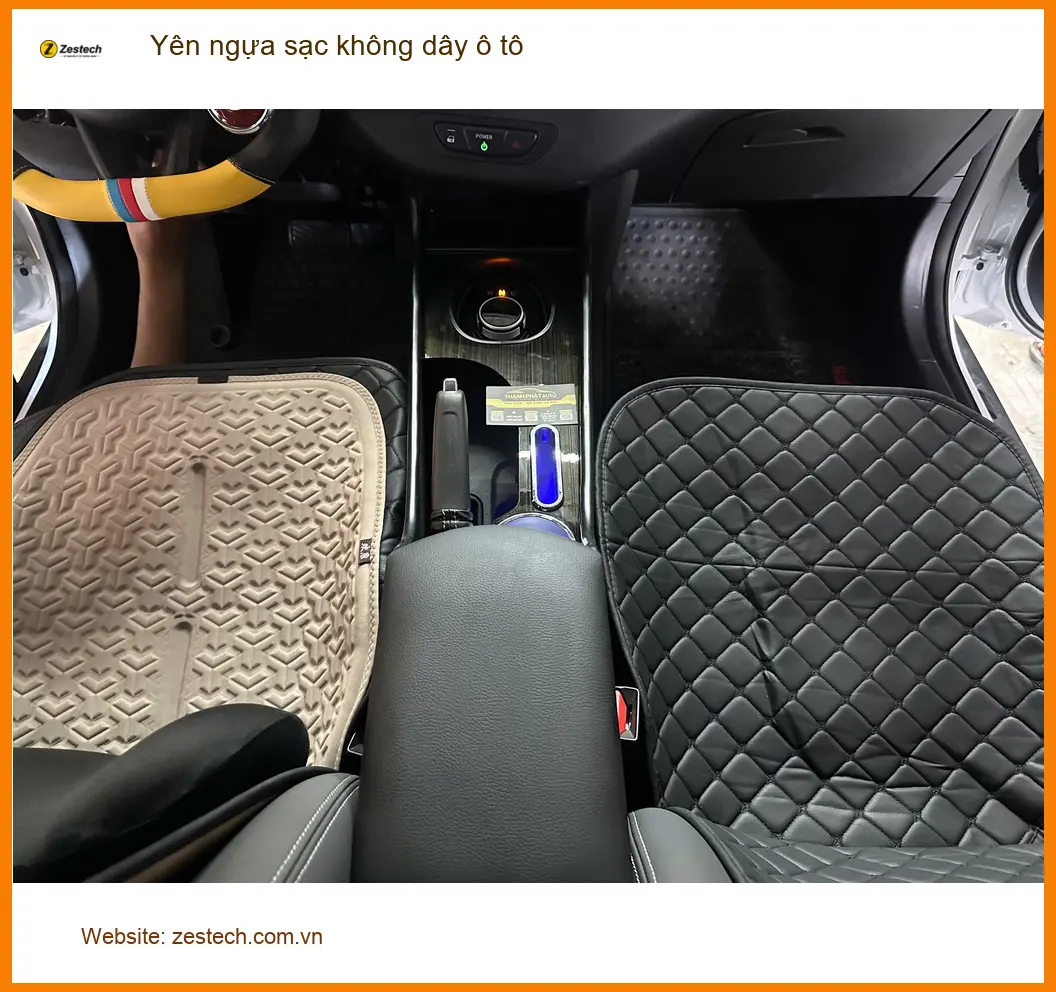 Anh Sơn nâng cấp yên ngựa sạc không dây ô tô cho Kia Carnival tại Quận 4 ảnh thực tế 3