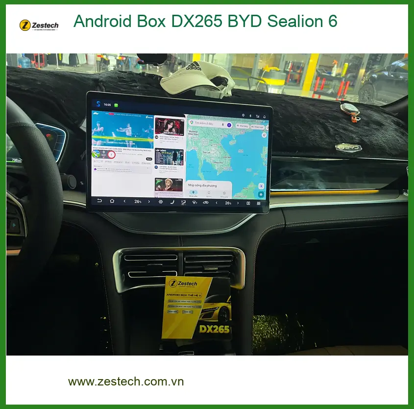 Anh Lâm lắp Android Box DX265 cho BYD Sealion 6 tại Quận 9 để xem YouTube không giật lag