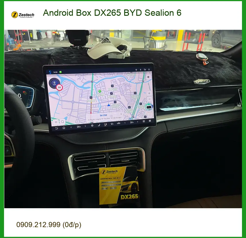 Anh Lâm lắp Android Box DX265 cho BYD Sealion 6 tại Quận 9 để xem YouTube không giật lag ảnh thực tế 3