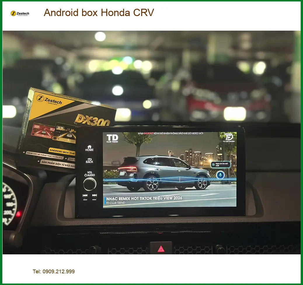 Anh Quang gắn Android box Honda CRV tại Quận 12 để nâng tầm giải trí