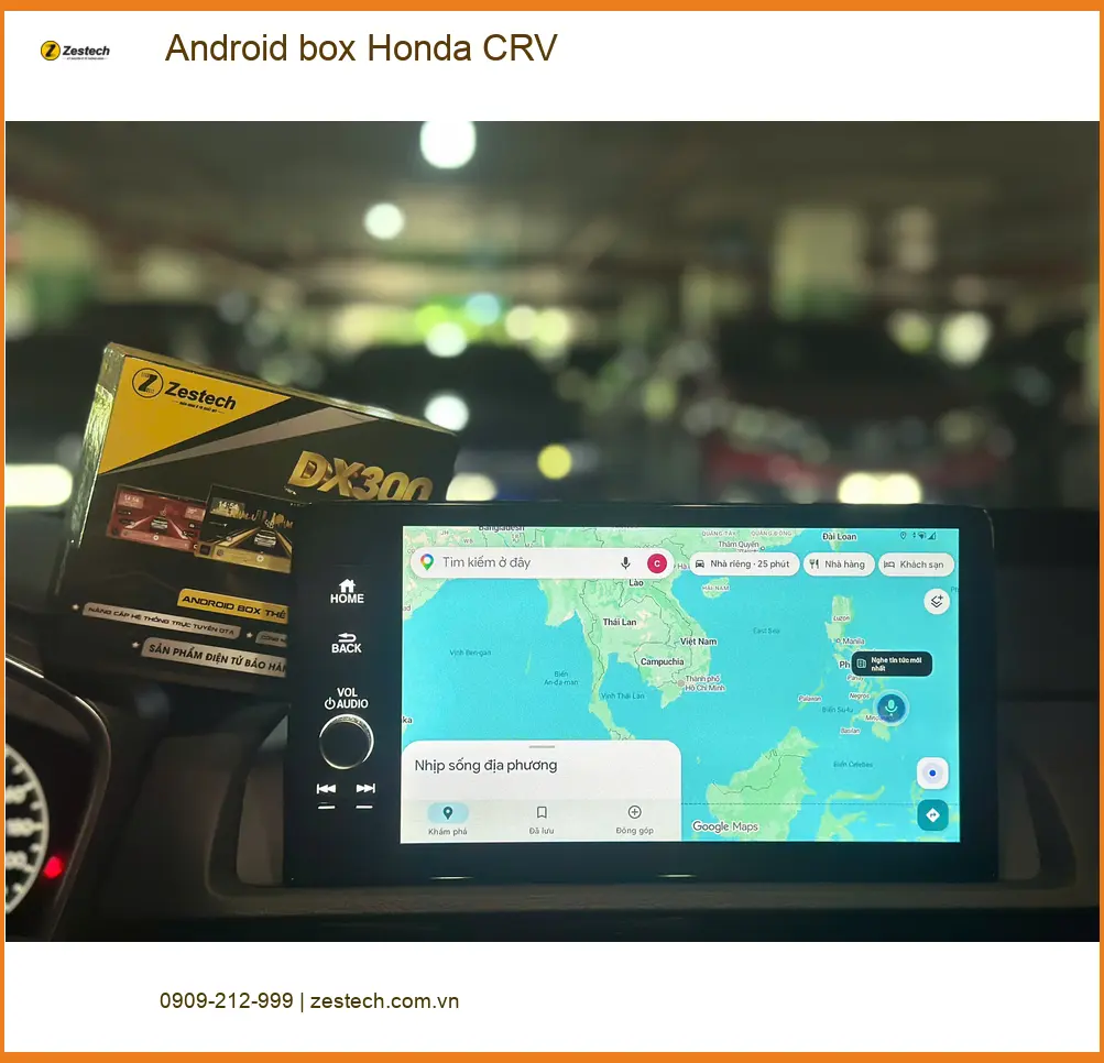 Anh Quang gắn Android box Honda CRV tại Quận 12 để nâng tầm giải trí ảnh thực tế 3