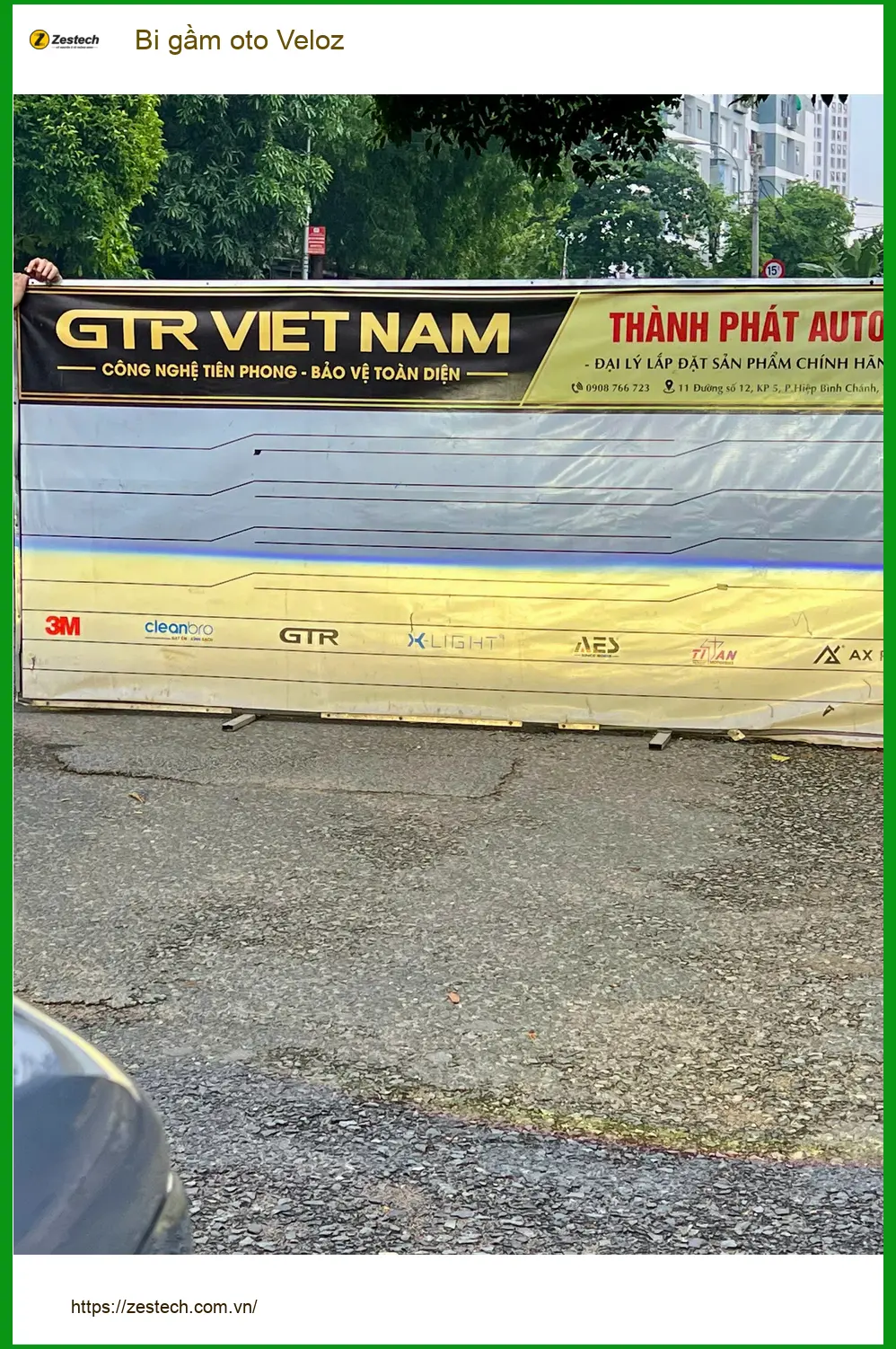 Anh Dũng độ bi gầm oto Veloz tại Quận Thủ Đức vì đèn zin không đủ sáng khi mưa ảnh thực tế 5
