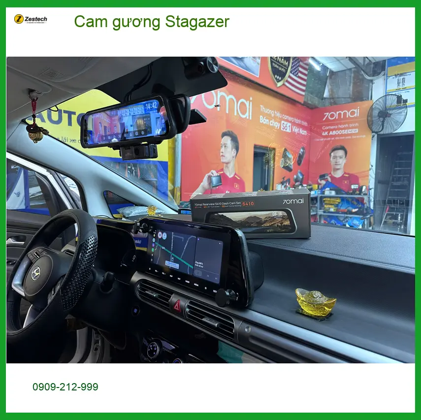 Chị Thảo lắp Cam gương cho Hyundai Stargazer tại Quận 12 để an tâm lái xe