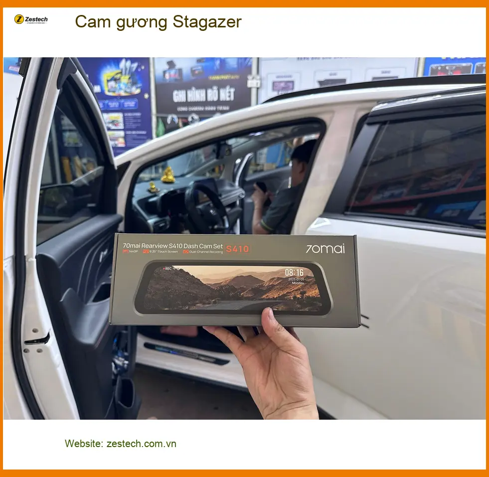 Chị Thảo lắp Cam gương cho Hyundai Stargazer tại Quận 12 để an tâm lái xe ảnh thực tế 4