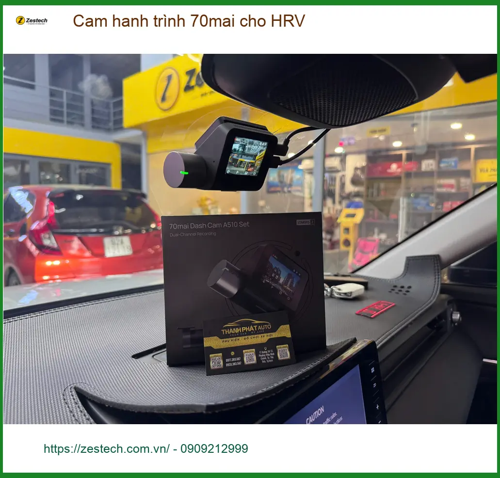 Cô Hồng Diệp gắn 70mai cho HRV ở Quận 9 để ghi lại mọi chuyến đi