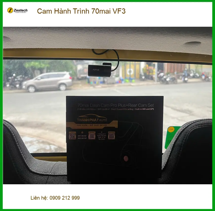 Chị Mai lắp Cam Hành Trình 70mai cho VF3 ở Quận Thủ Đức để ghi lại mọi khoảnh khắc ảnh thực tế 2