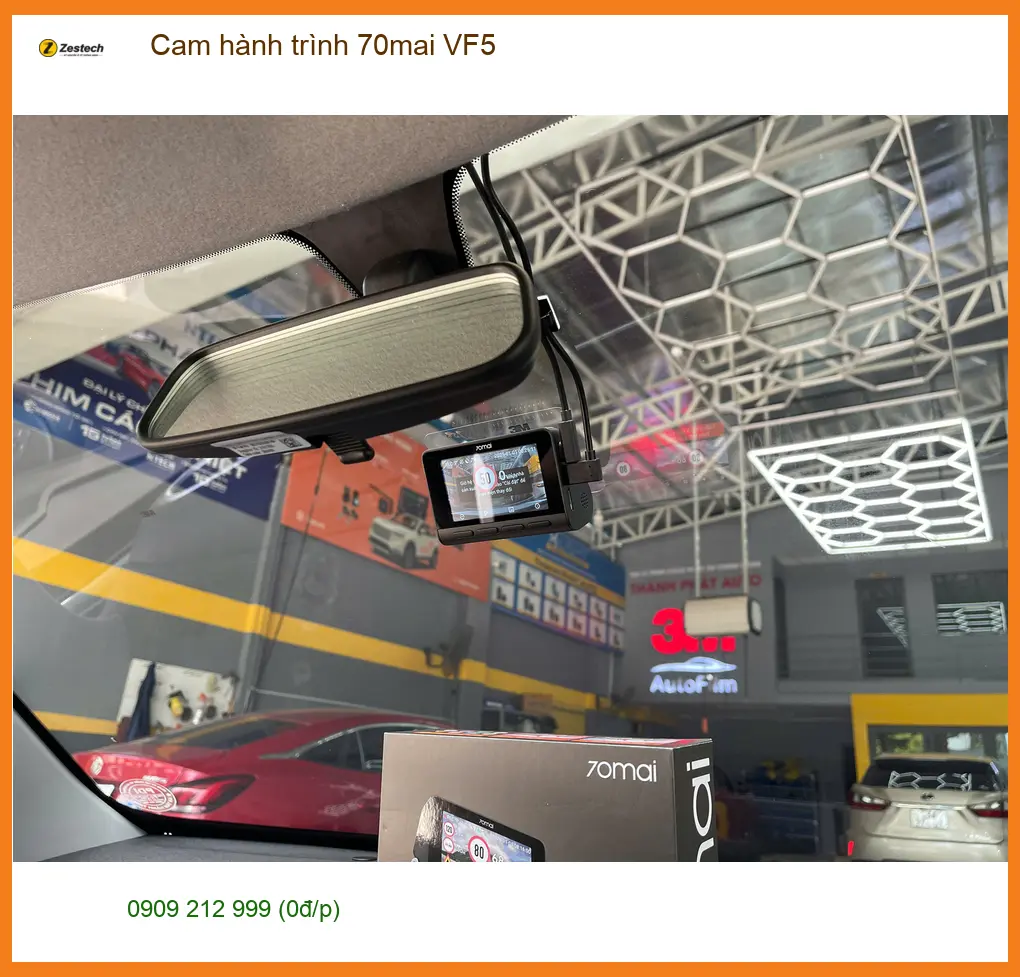 Chú Lợi lắp cam hành trình 70mai VF5 cho Honda CR-V tại Quận 9 để ghi lại lộ trình