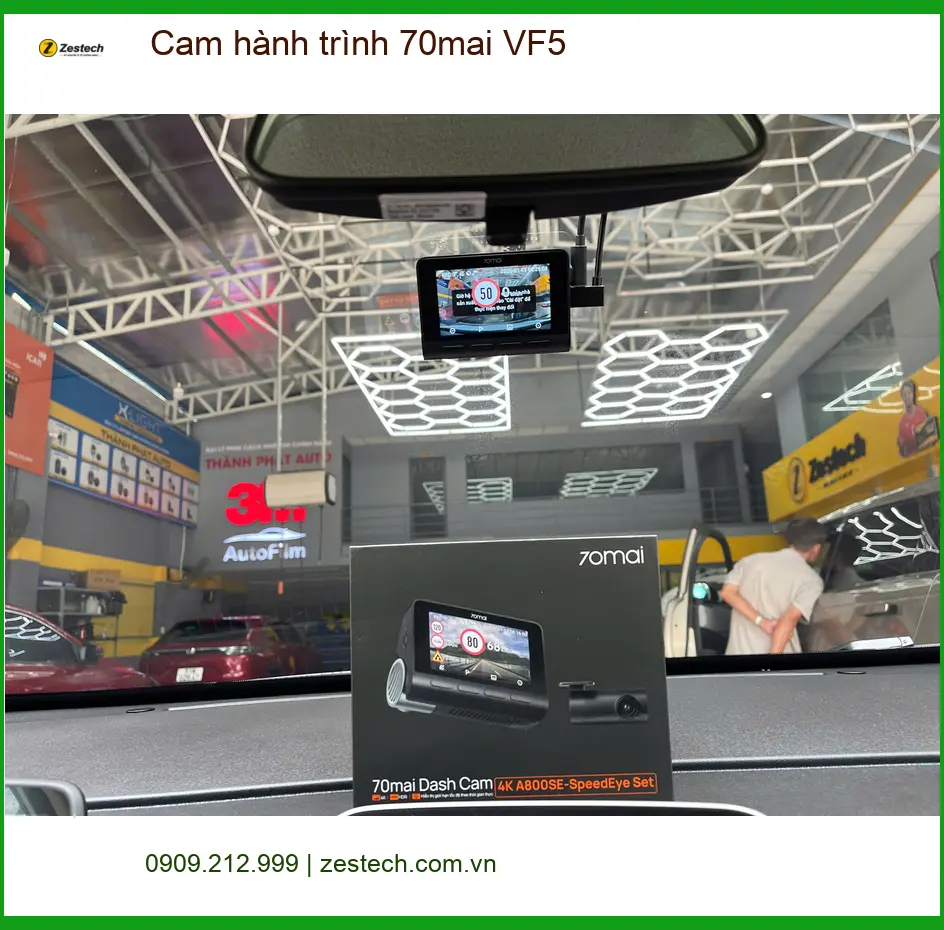 Chú Lợi lắp cam hành trình 70mai VF5 cho Honda CR-V tại Quận 9 để ghi lại lộ trình ảnh thực tế 3