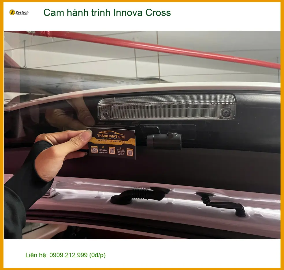 Chú Lợi lắp cam hành trình Innova Cross tại Quận 9 để ghi lại hành trình rõ nét ảnh thực tế 2