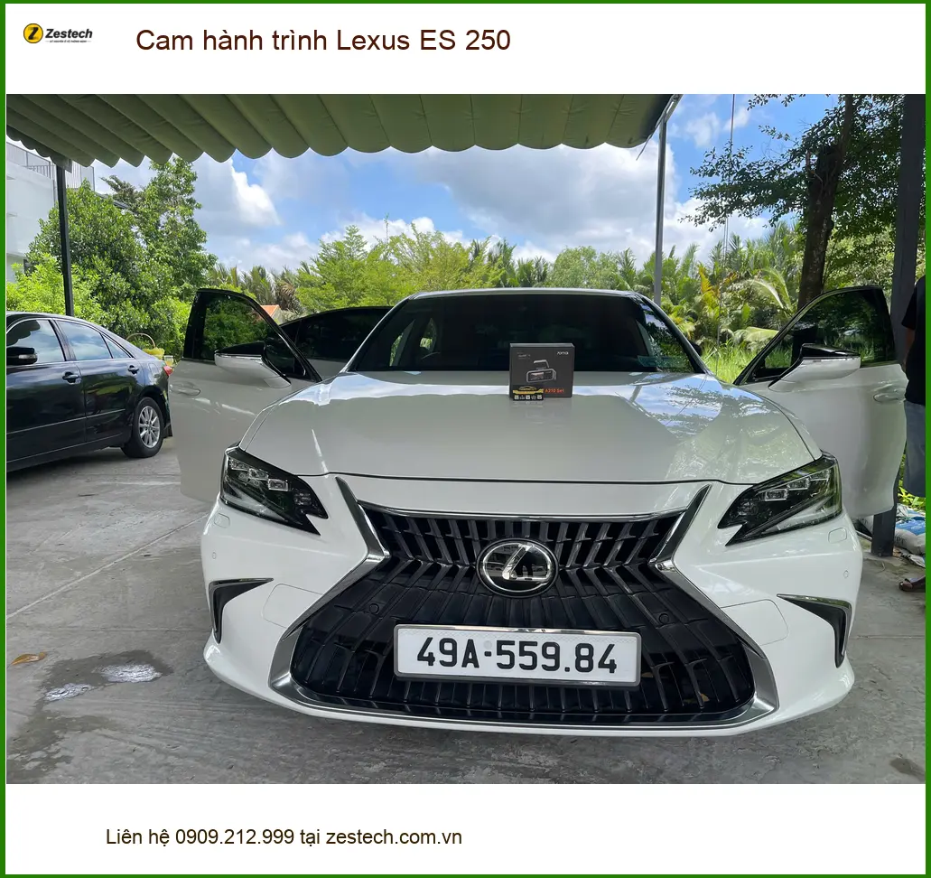 Anh Long lắp cam hành trình Lexus ES 250 tại Quận 9 để an tâm lái xe ảnh thực tế 2