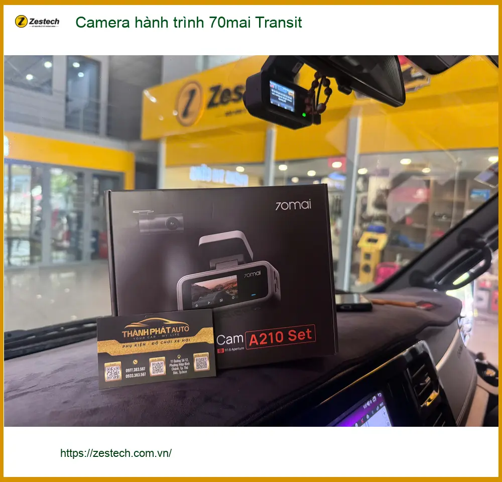 Anh Cường lắp Camera 70mai cho Ford Transit tại Q9 ghi hành trình an toàn