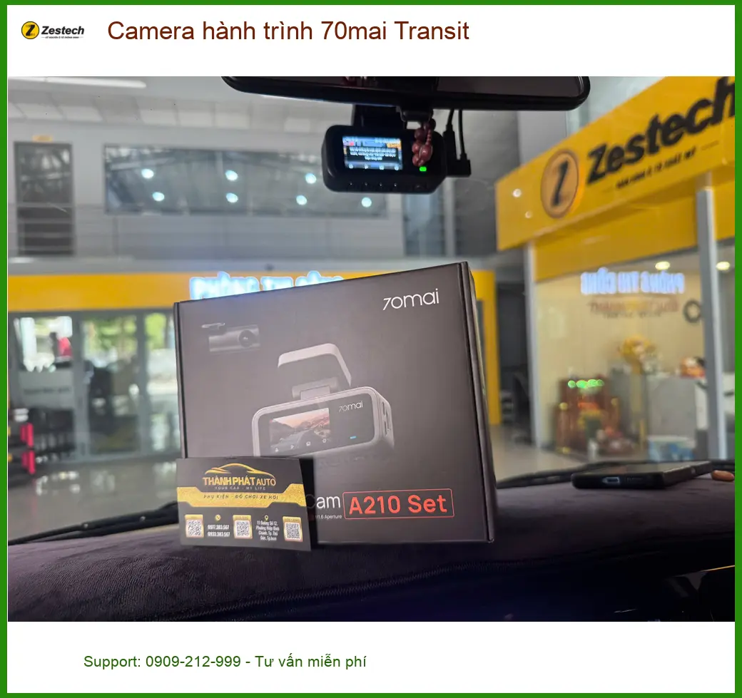 Anh Cường lắp Camera 70mai cho Ford Transit tại Q9 ghi hành trình an toàn ảnh thực tế 4