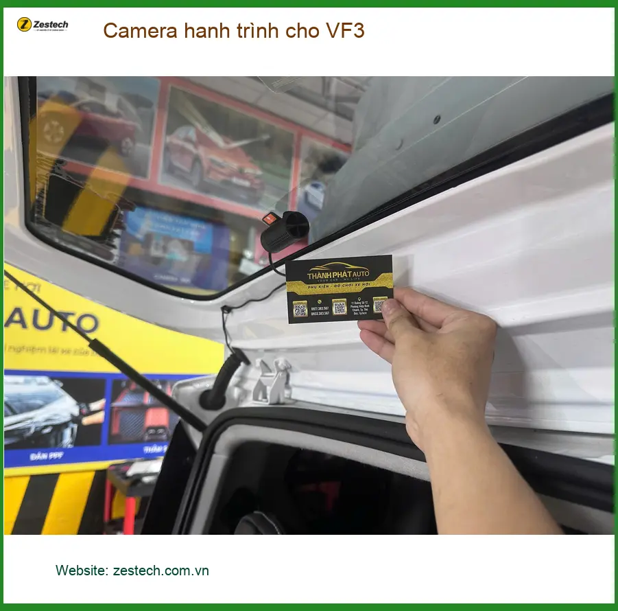Anh Kiên lắp Camera hành trình cho VinFast VF3 tại Quận 12