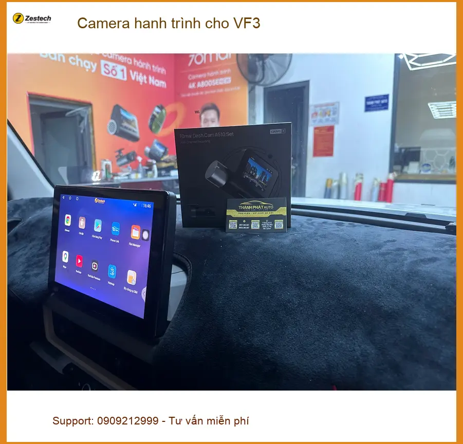 Anh Kiên lắp Camera hành trình cho VinFast VF3 tại Quận 12 ảnh thực tế 2