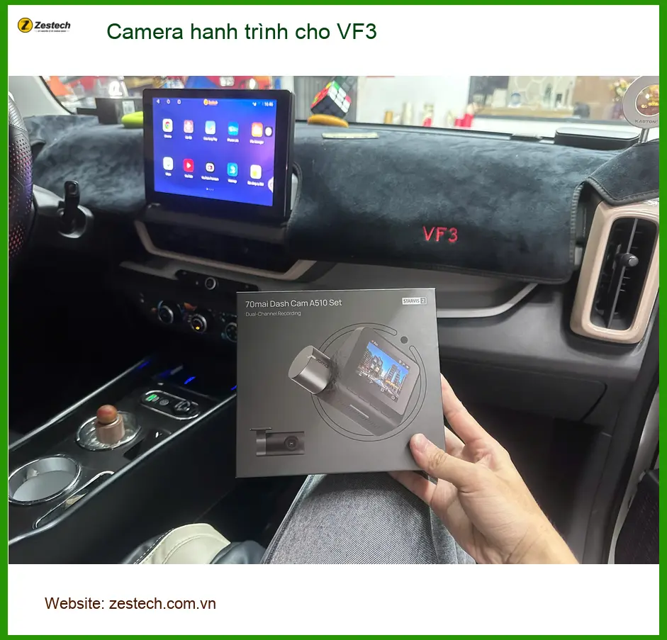 Anh Kiên lắp Camera hành trình cho VinFast VF3 tại Quận 12 ảnh thực tế 5