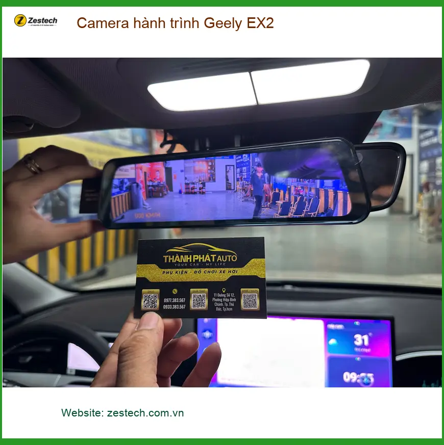 Anh Minh lắp camera hành trình Geely EX2 cho VinFast Lux A2.0 tại Quận 12