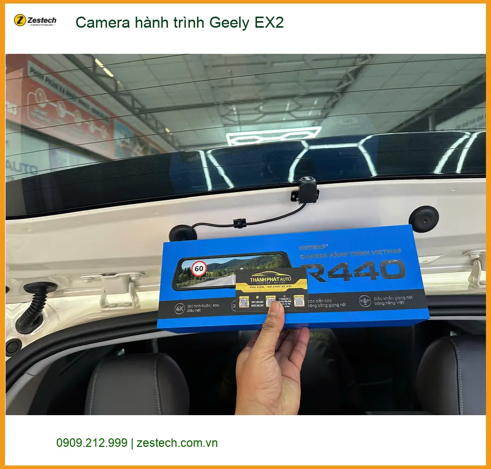 Anh Minh lắp camera hành trình Geely EX2 cho VinFast Lux A2.0 tại Quận 12 ảnh thực tế 3