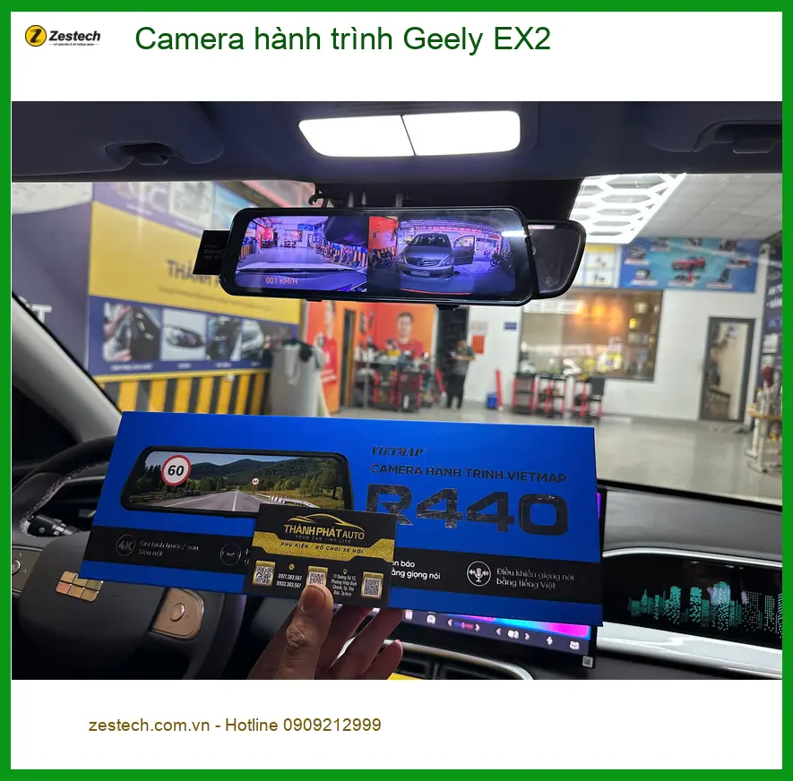 Anh Minh lắp camera hành trình Geely EX2 cho VinFast Lux A2.0 tại Quận 12 ảnh thực tế 4
