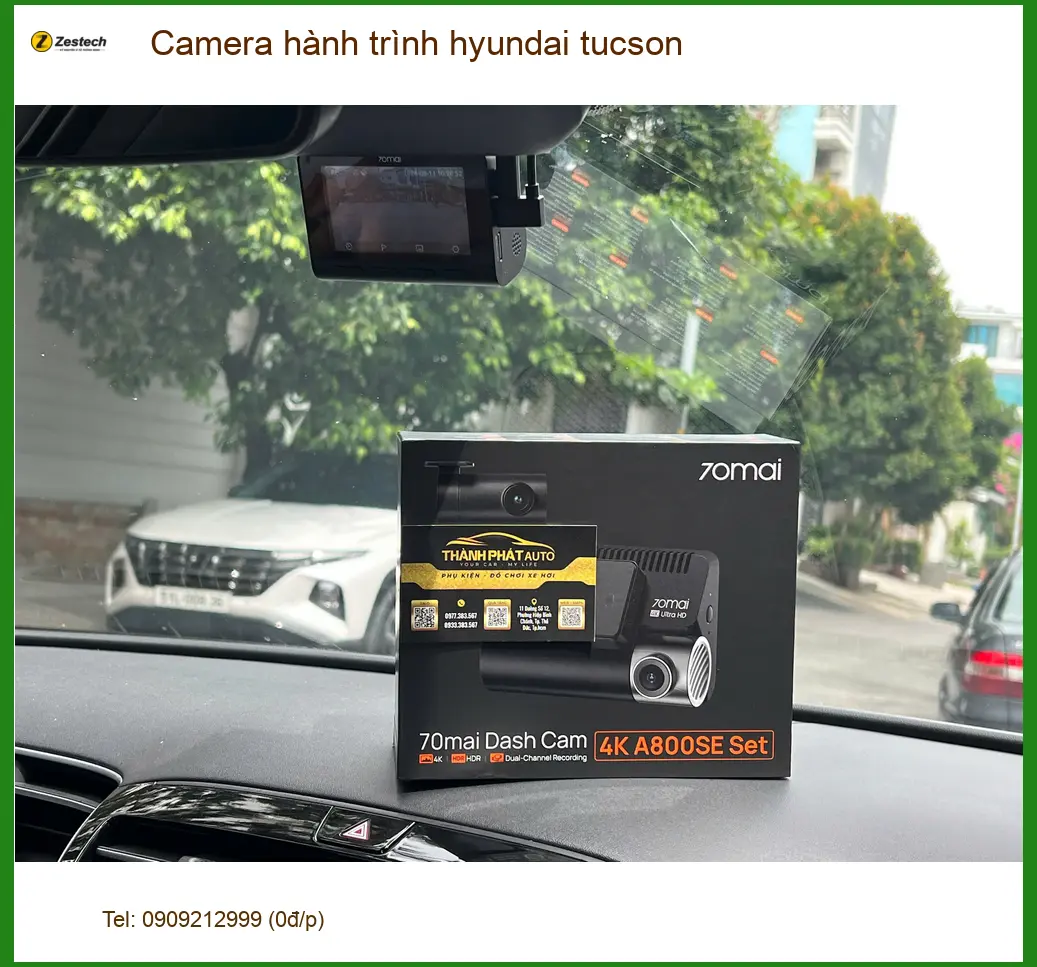 Anh Long lắp Camera hành trình Hyundai Tucson ở Quận 9 vì hay đi xa