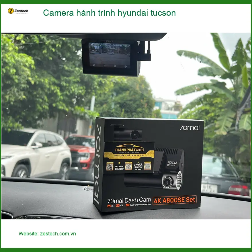 Anh Lâm lắp camera hành trình Hyundai Tucson tại Quận Thủ Đức để an tâm lái xe ảnh thực tế 2