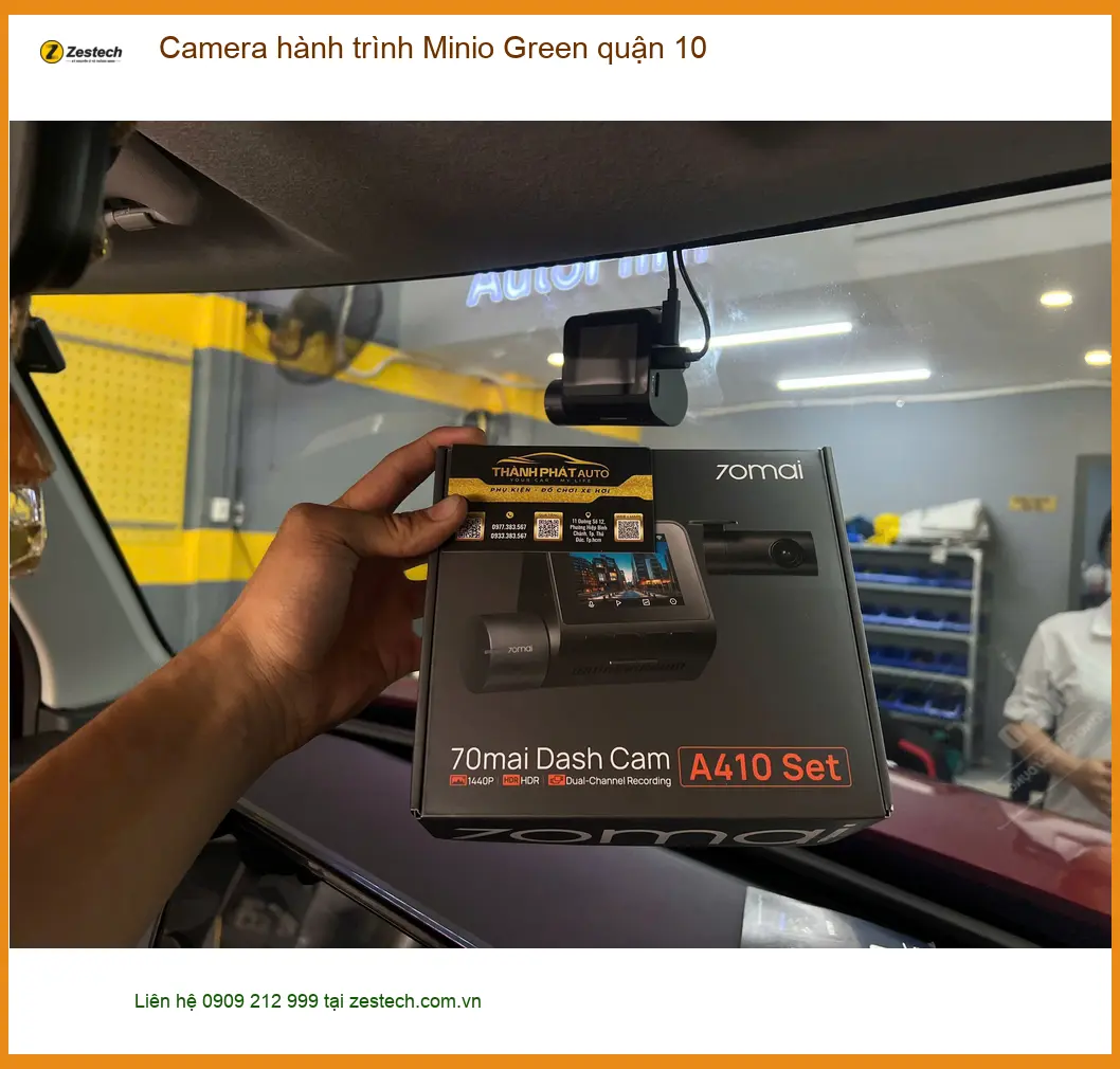 Địa Chỉ Lắp Camera Hành Trình Minio Green Quận 10 - Lắp Đặt Uy Tín TPHCM ảnh thực tế 2