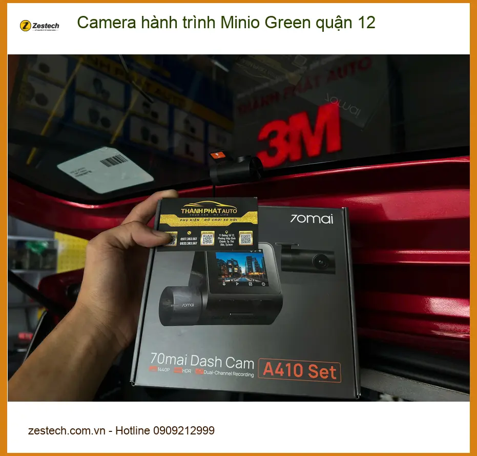 Địa Chỉ Lắp Camera Hành Trình Ô Tô Minio Green quận 12 - Lắp Đặt Uy Tín TPHCM ảnh thực tế 3