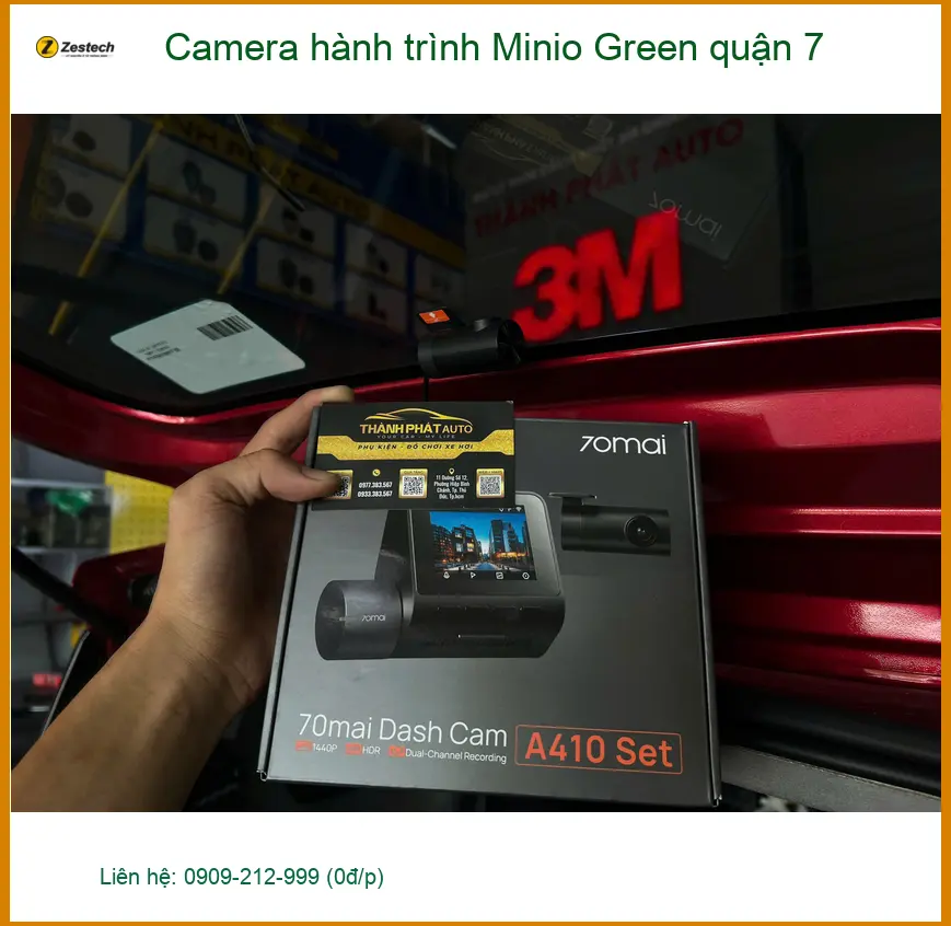Trung Tâm Lắp Camera Hành Trình Ô Tô Minio Green Quận 7 - Gắn Nhanh Trong Ngày ảnh thực tế 2
