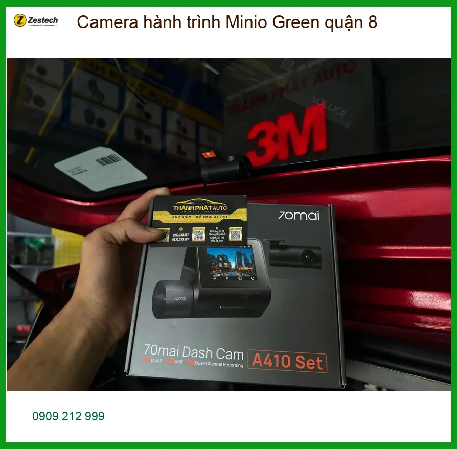 Nơi Gắn Camera Hành Trình Ô Tô Minio Green quận 8 - Giá Tốt TPHCM ảnh thực tế 3
