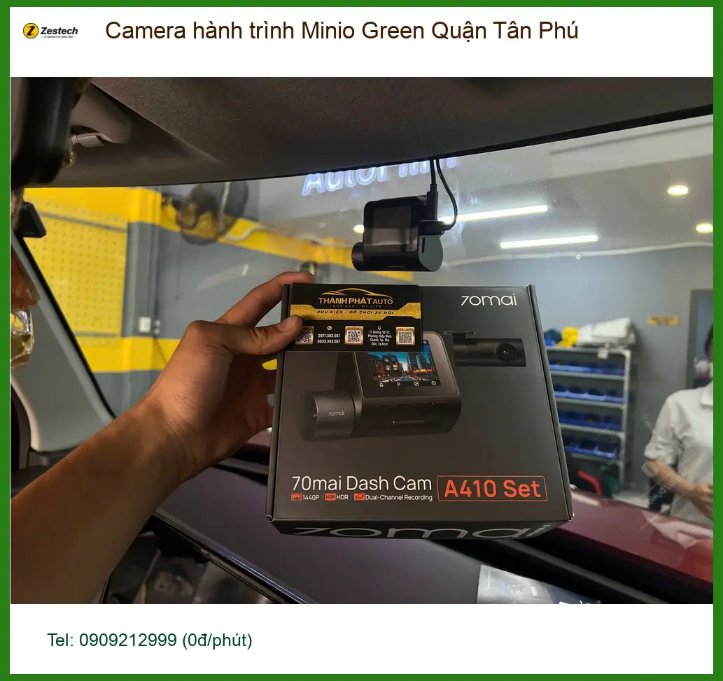 Địa Chỉ Lắp Camera Hành Trình Ô Tô Minio Green Quận Tân Phú - Giá Tốt TPHCM ảnh thực tế 3