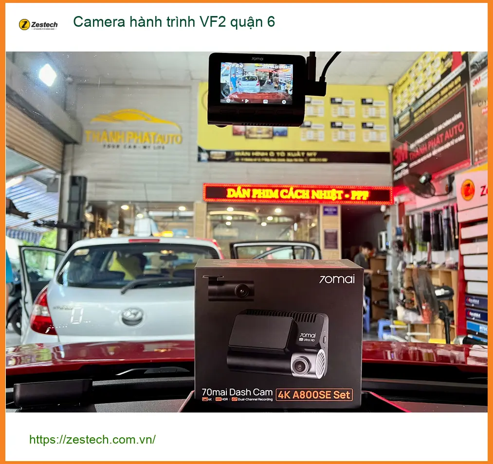 Địa Chỉ Lắp Camera Hành Trình Ô Tô hành trình VF2 tại quận 6 - Giá Tốt TPHCM ảnh thực tế 3