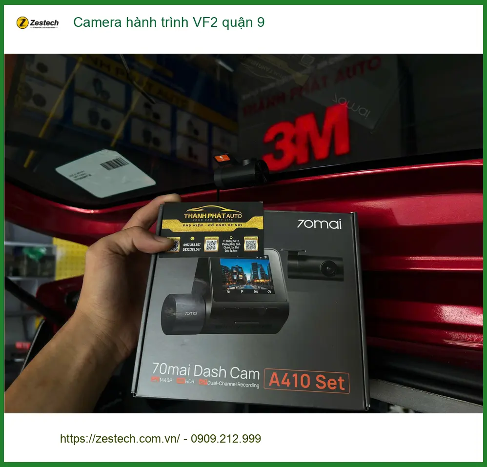 Địa Chỉ Lắp Camera Hành Trình Ô Tô hành trình VF2 quận 9 - Giá Tốt TPHCM ảnh thực tế 2
