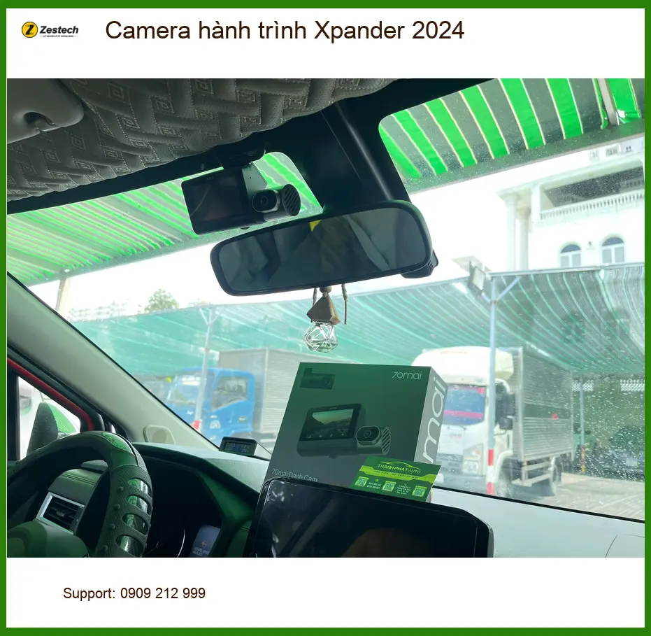 Chị Hằng lắp camera hành trình Xpander 2024 tại Quận 9 đảm bảo an toàn