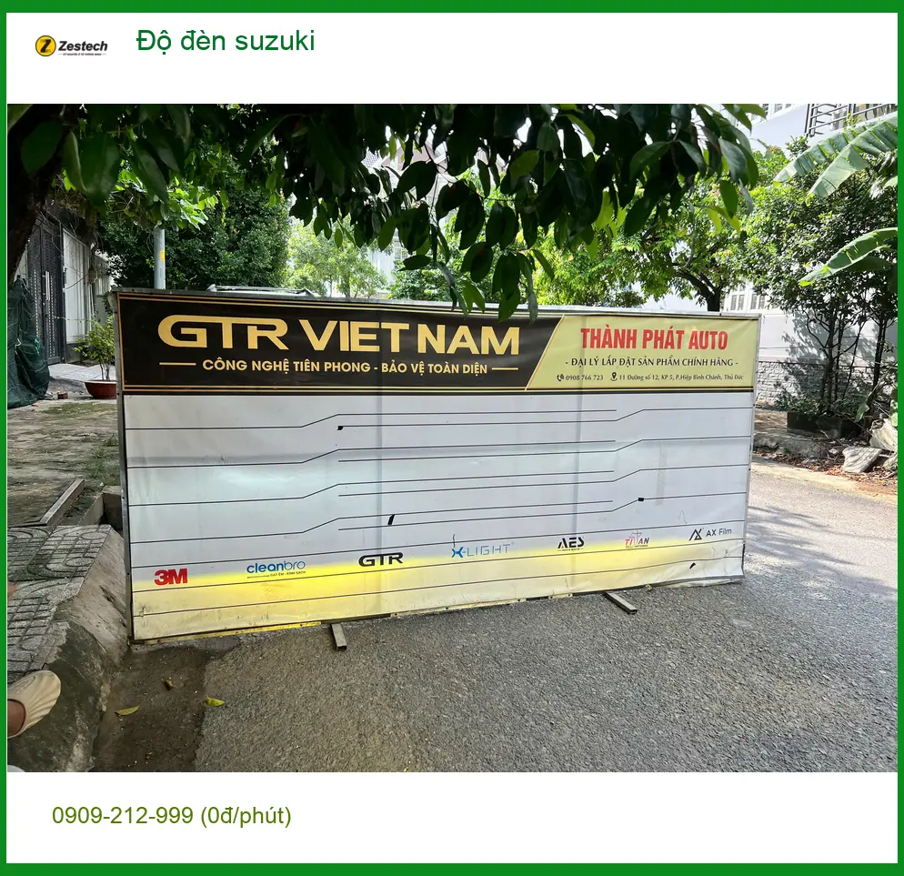 Anh Tấn độ đèn Suzuki Ertiga vì đèn zin kém sáng, an toàn tại Thủ Đức