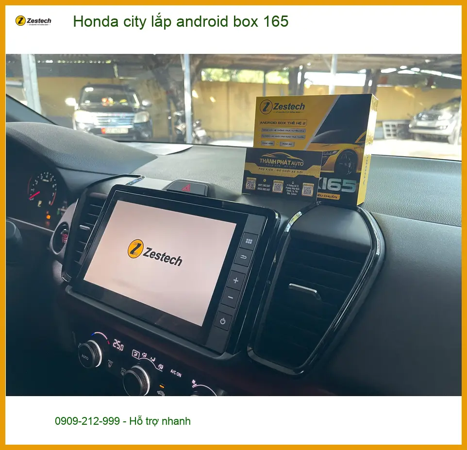 Anh Hưng lắp Android Box cho Honda City tại Quận 12 để nâng tầm giải trí trên xe