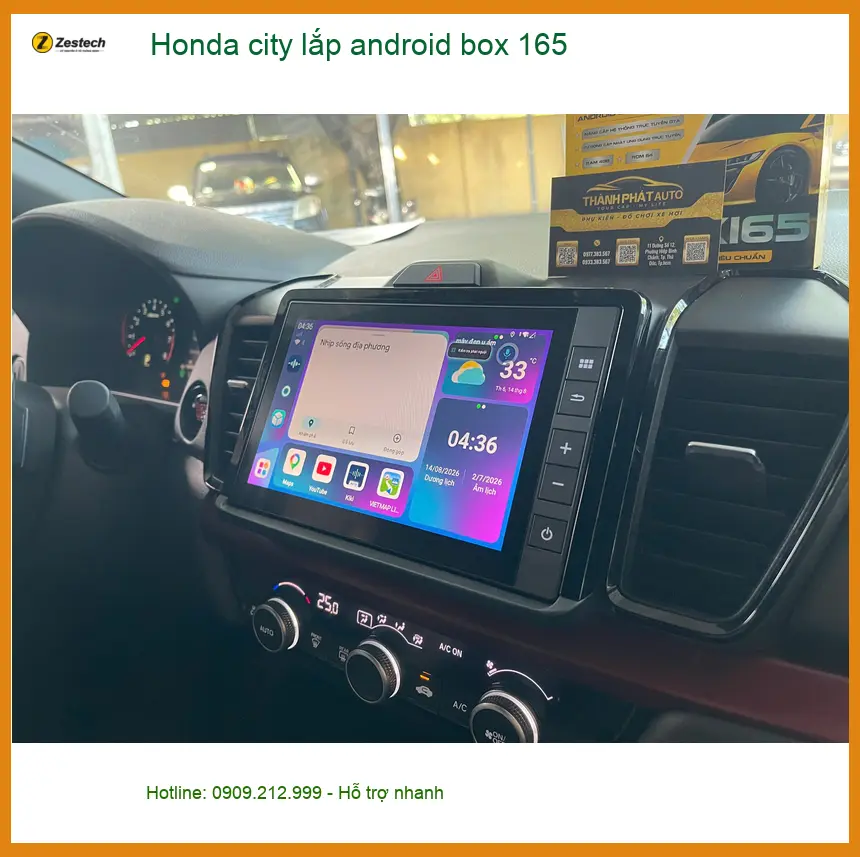 Anh Hưng lắp Android Box cho Honda City tại Quận 12 để nâng tầm giải trí trên xe ảnh thực tế 2