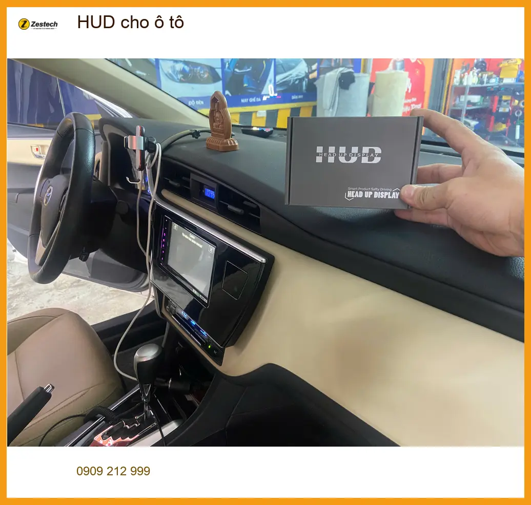 Anh Minh lắp HUD cho ô tô Hyundai Accent tại Quận 12 để hiển thị thông tin rõ ràng hơn ảnh thực tế 2