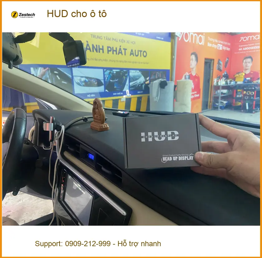 Anh Minh lắp HUD cho ô tô Hyundai Accent tại Quận 12 để hiển thị thông tin rõ ràng hơn ảnh thực tế 3