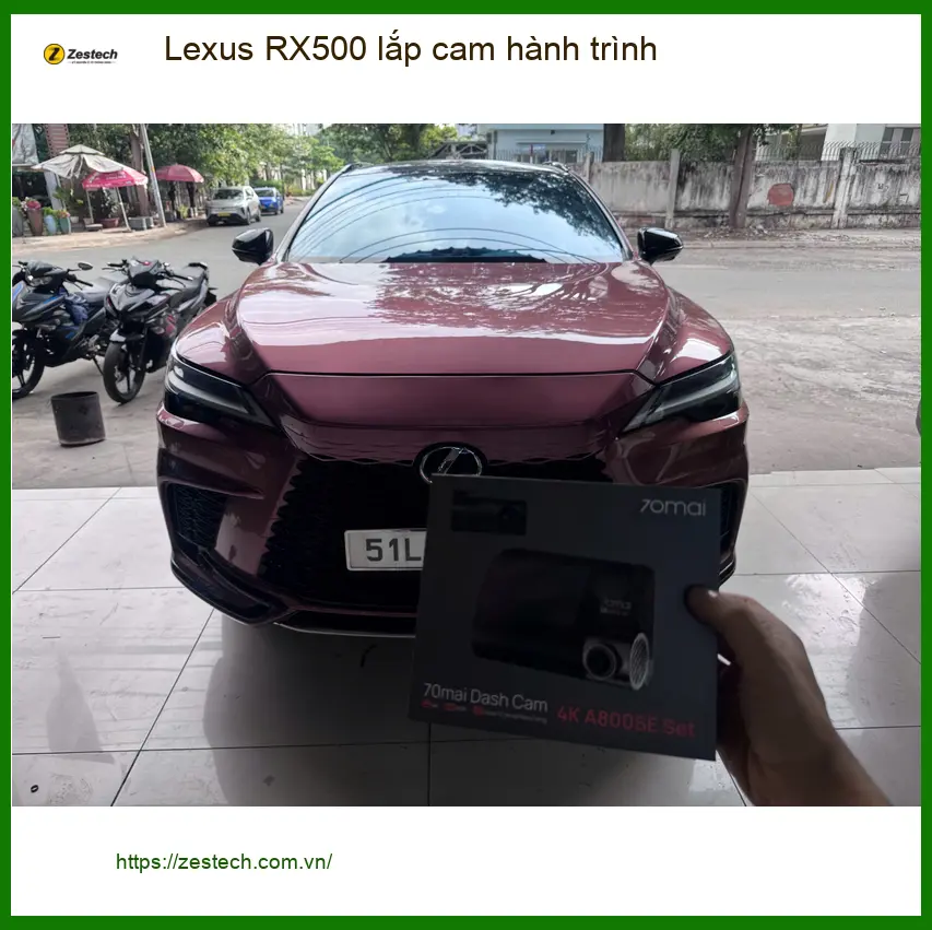 Anh Nhật lắp cam hành trình cho Lexus RX500 tại Quận 9 để lái xe an toàn hơn