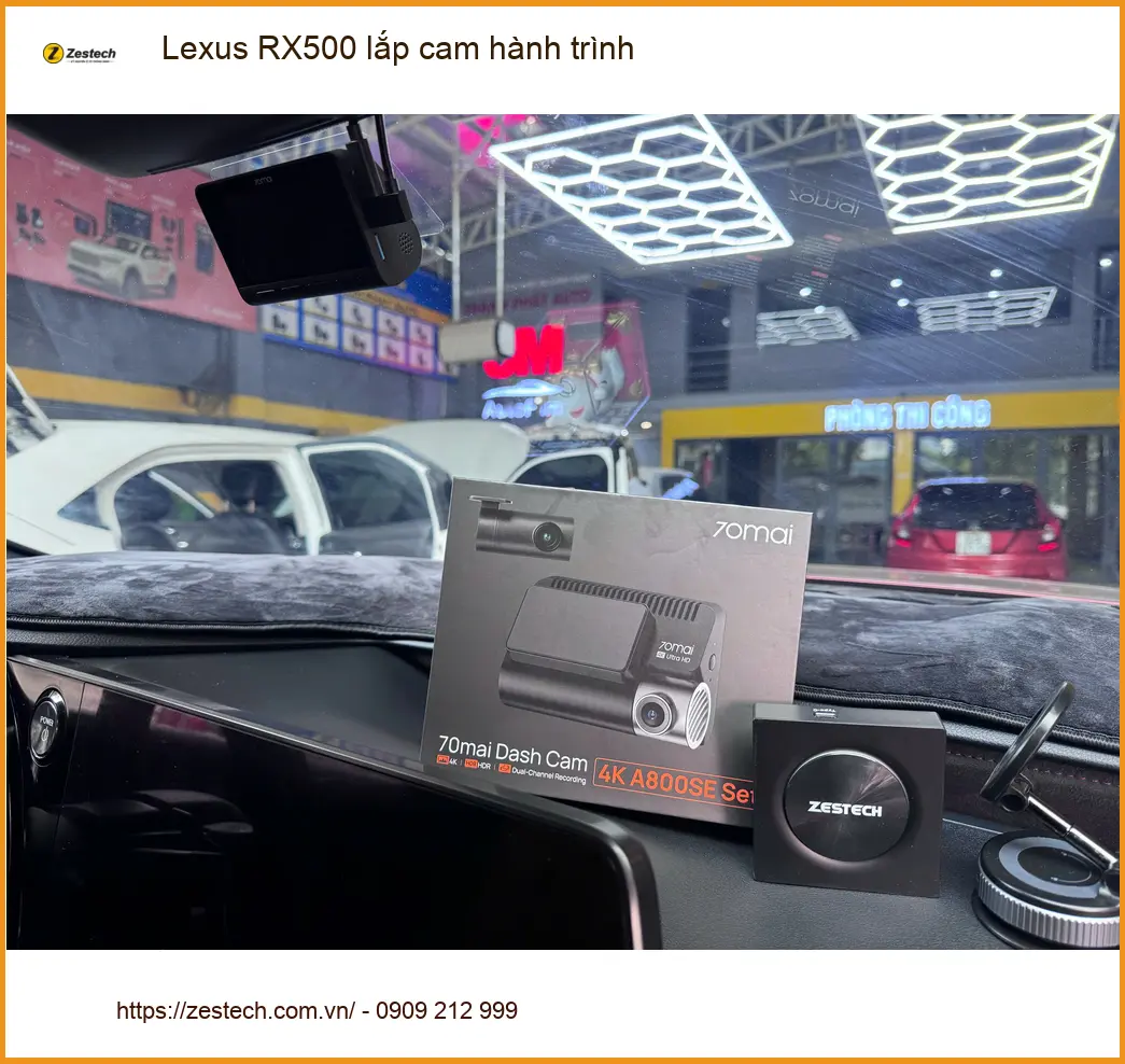 Anh Nhật lắp cam hành trình cho Lexus RX500 tại Quận 9 để lái xe an toàn hơn ảnh thực tế 2