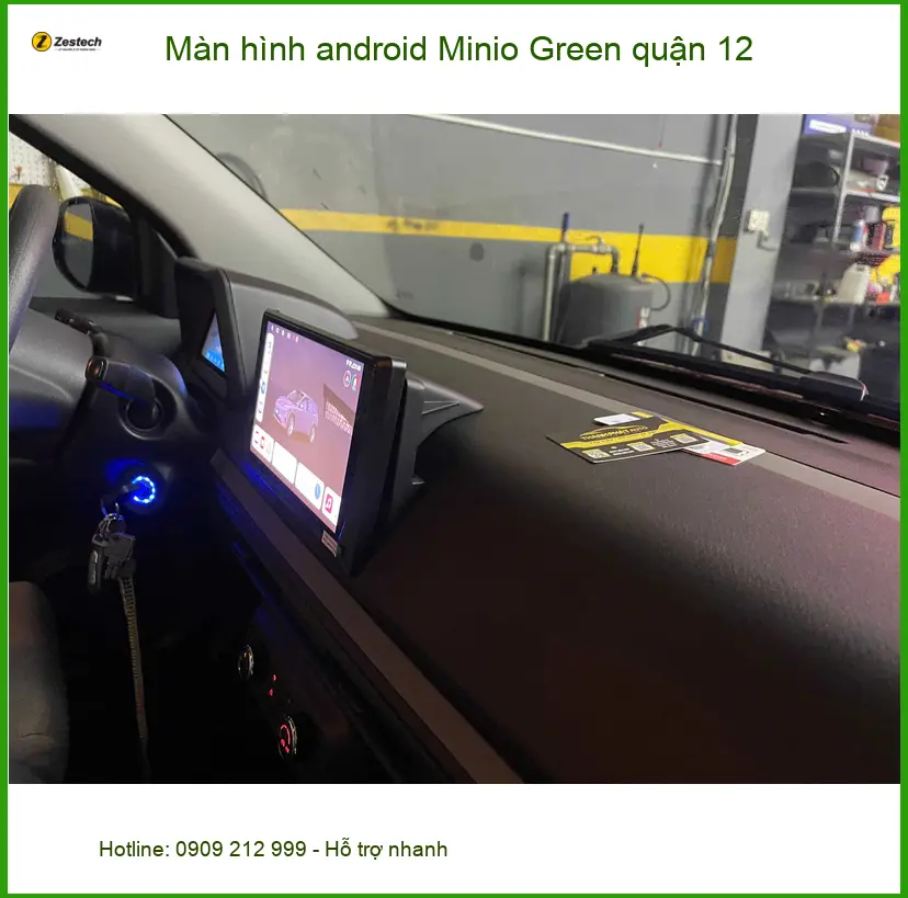 Nơi Gắn Màn Hình Android Ô Tô hình android Minio Green quận 12 - Giá Tốt TPHCM ảnh thực tế 2
