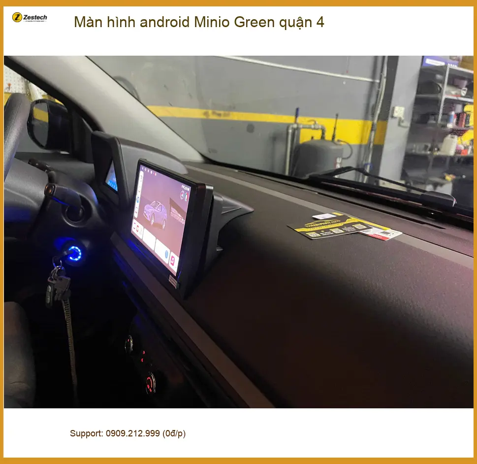 Nơi Gắn Màn Hình Android Ô Tô hình android Minio Green quận 4 - Giá Tốt TPHCM