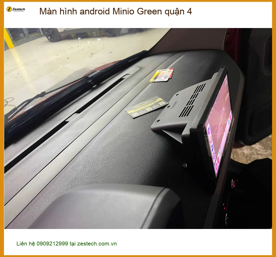 Nơi Gắn Màn Hình Android Ô Tô hình android Minio Green quận 4 - Giá Tốt TPHCM ảnh thực tế 3