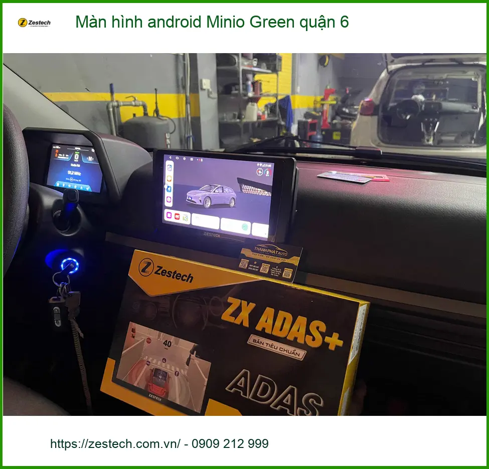 Nơi Lắp Màn Hình Android Ô Tô Minio Green quận 6 - Giá Tốt TPHCM ảnh thực tế 2