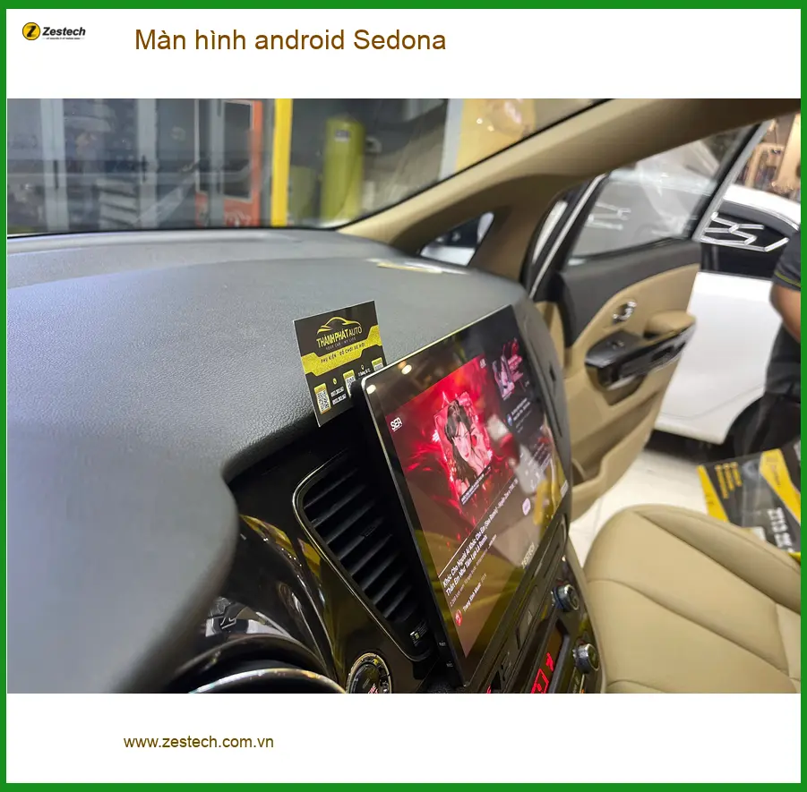 Anh Minh nâng cấp màn hình Android Sedona tại Quận 9 để tiện lợi giải trí và dẫn đường ảnh thực tế 2