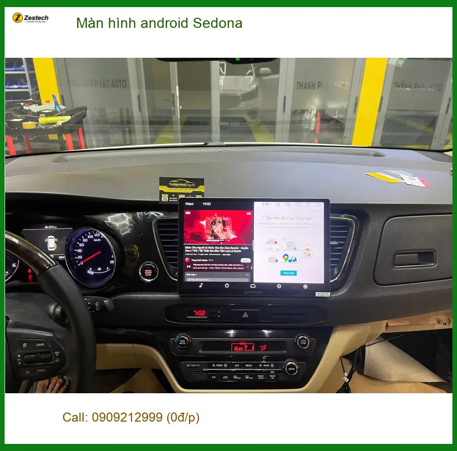 Anh Minh nâng cấp màn hình Android Sedona tại Quận 9 để tiện lợi giải trí và dẫn đường ảnh thực tế 3