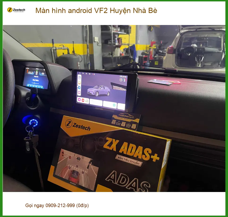 Trung Tâm Gắn Màn Hình Android Ô Tô VF2 Huyện Nhà Bè - Nâng Cấp Chính Hãng ảnh thực tế 3