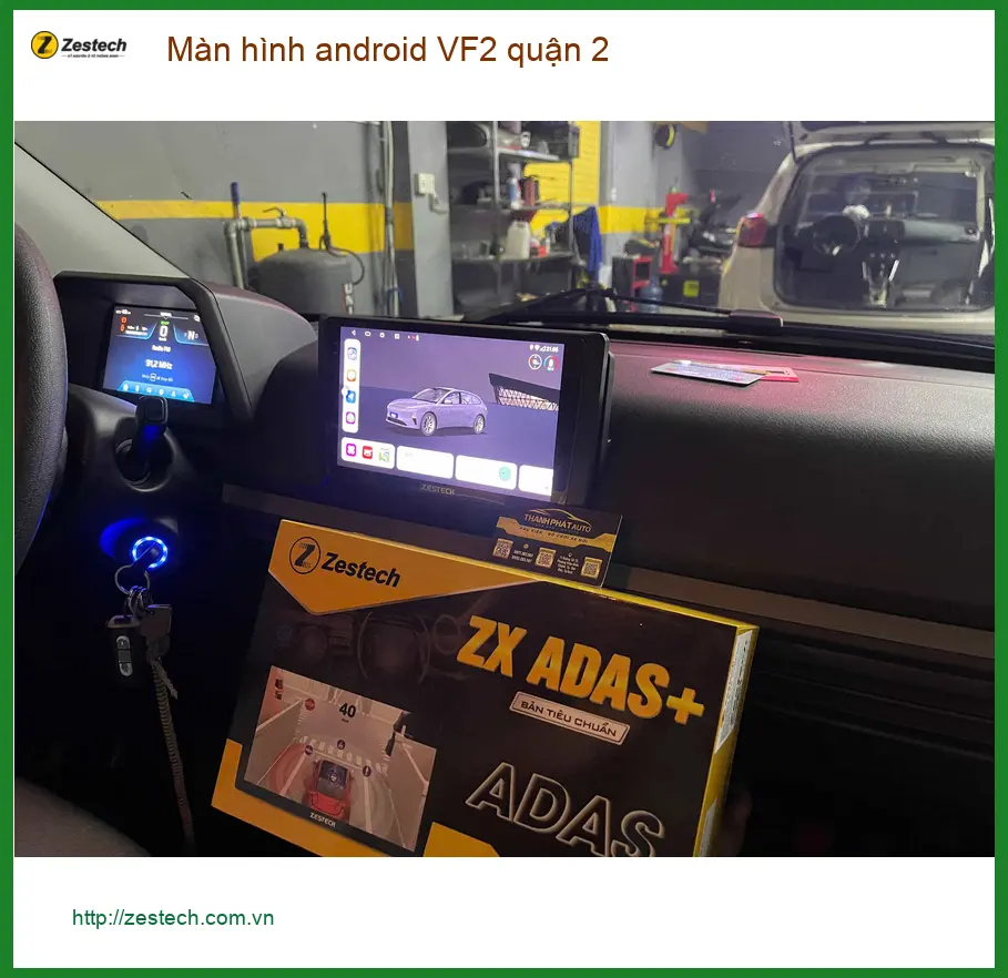 Nơi Gắn Màn Hình Android Ô Tô hình android VF2 quận 2 - Giá Tốt TPHCM ảnh thực tế 2
